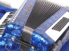 Canarino 34-60-5 New blue piano accordion